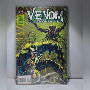 ​🔥 RARE Venom: Sinner Takes All #4 (1995) Marvel Comics